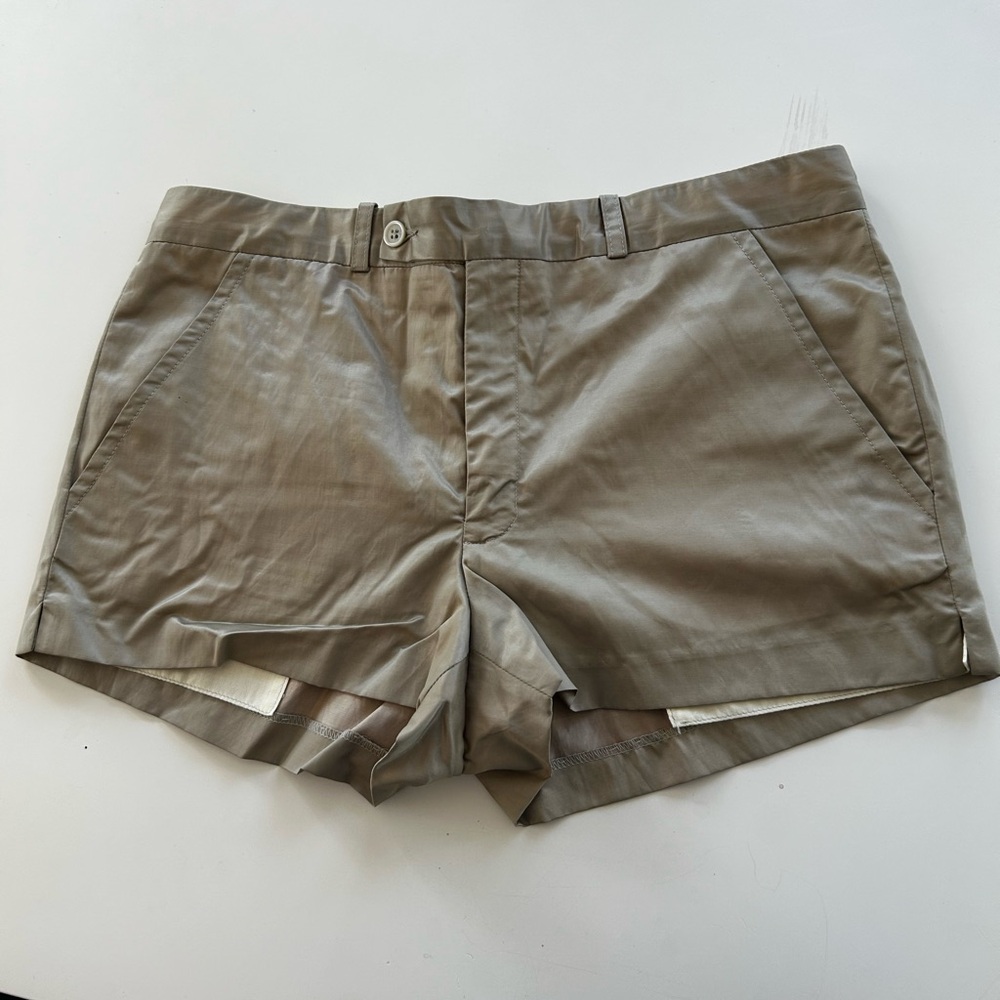 Missoni Beige Satin Cotton Short Shorts